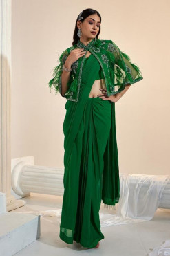 Cape Pre-Draped Saree